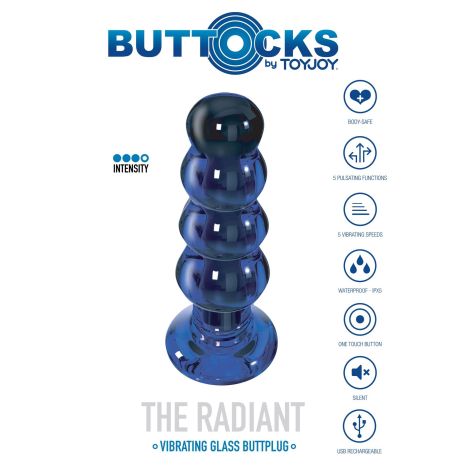 The Radiant Glass Buttplug Blue - 8