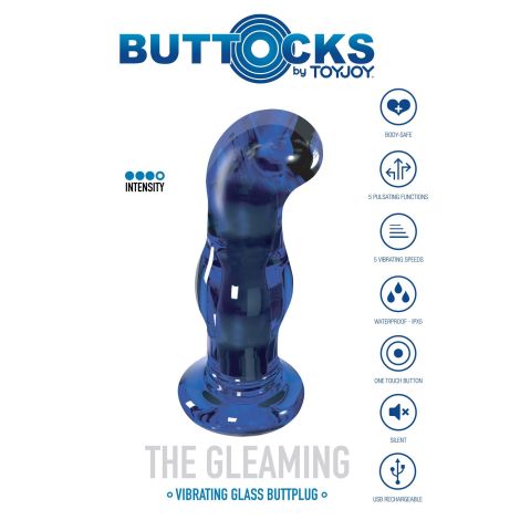 The Gleaming Glass Buttplug Blue - 9