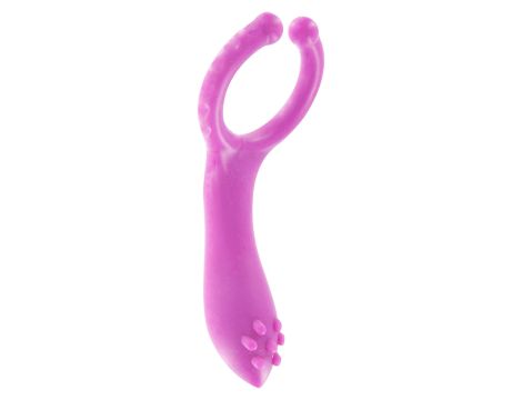 Vibrating Clit-Stim C-Ring Purple - 3