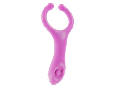 Vibrating Clit-Stim C-Ring Purple - 4