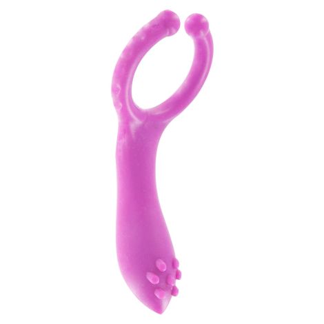 Vibrating Clit-Stim C-Ring Purple - 3