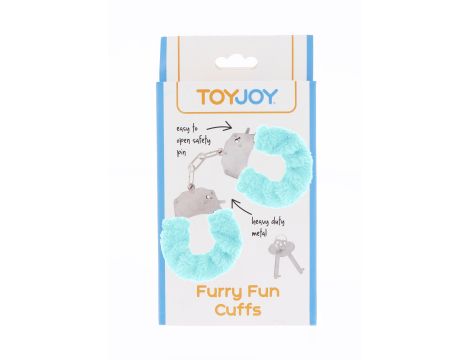 Furry Fun Cuffs Aqua - 2