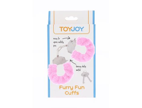 Furry Fun Cuffs Pink - 2