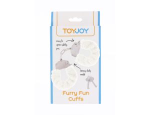 Furry Fun Cuffs White - image 2