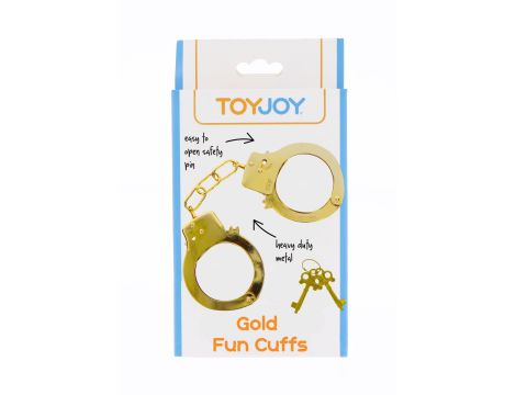 Metal Handcuffs Gold - 2