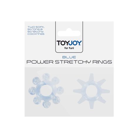 Power Stretchy Rings 2pcs Blue - 2