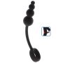 Anal Snake Plug & Penis Ring Black - 2