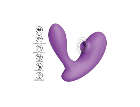 DuoVibe I Air Vibrator Purple - 8