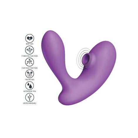 DuoVibe I Air Vibrator Purple - 8