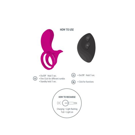 Couples Stimulator Ring Fuchsia - 5