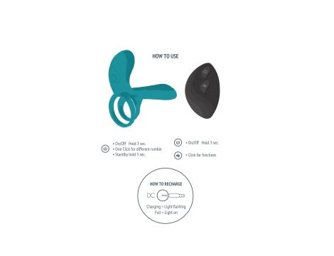 Couples Vibrator Ring Green - 5