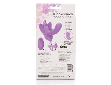 Butterfly Remote Rocking Penis Purple - 4