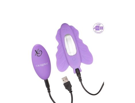 Butterfly Remote Rocking Penis Purple - 3