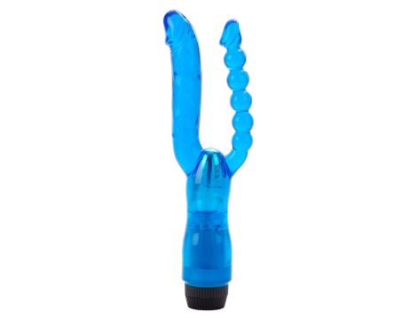 Dual Penetrator Vibrator Blue