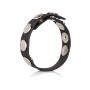 Leather Multi-Snap Ring Black - 2