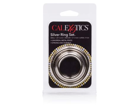 Silver Ring - 3 Piece Set Silver - 2