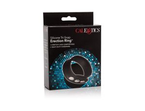 Silicone 3-Snap Erection Ring Black - image 2