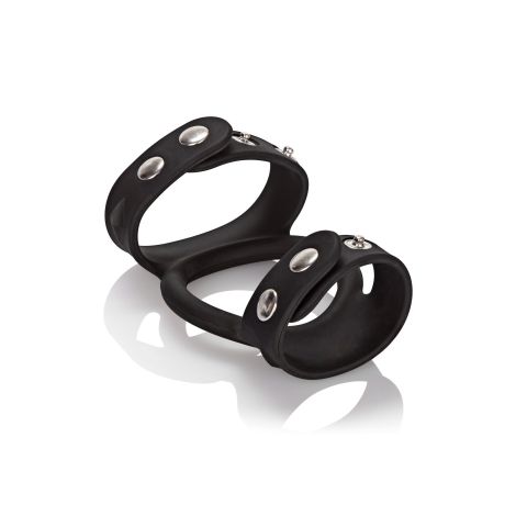 Silicone Tri-Snap C & B Cage Black - 3