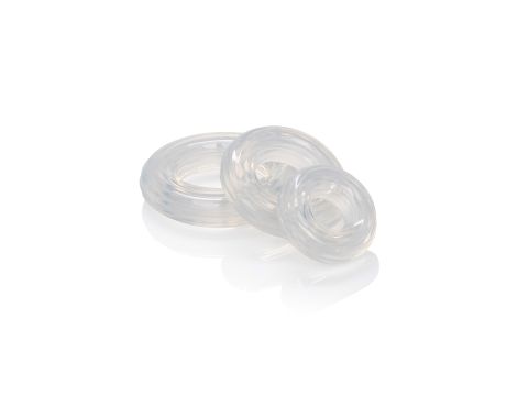 Premium Silicone Ring Set Transparent - 6