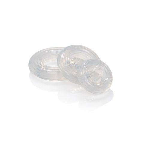 Premium Silicone Ring Set Transparent - 6