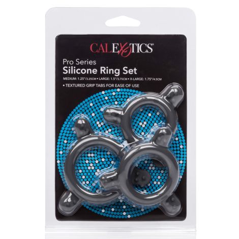 Pro Series Silicone Ring Set Black - 2