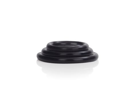 Silicone Support Rings Black - 3