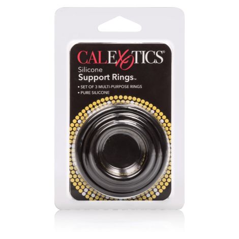 Silicone Support Rings Black - 2