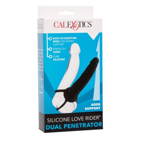 Silicone Dual Penetrator Black - 2