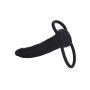 Silicone Dual Penetrator Black - 4