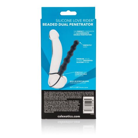 Beaded Dual Penetrator Black - 3