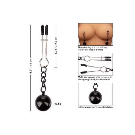 Weighted Tweezer NippleClamps Metal - 6