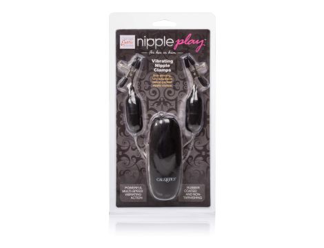 Vibrating Nipple Clamps Black - 2