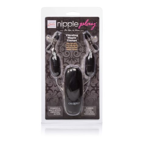 Vibrating Nipple Clamps Black - 2