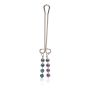 Beaded Clitoral Jewelry Blue - 2