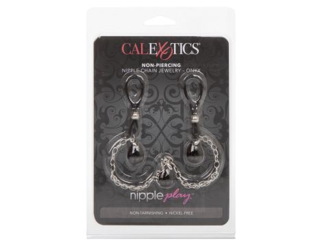 Nonpierce Nipple Chain Jewelry Black - 2