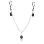 Nonpierce Nipple Chain Jewelry Black - 2