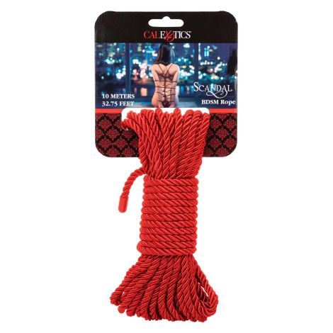 Scandal BDSM Rope 10M Red - 2