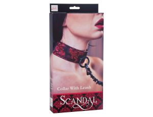 Scandal Collar with Leash Black - image 2