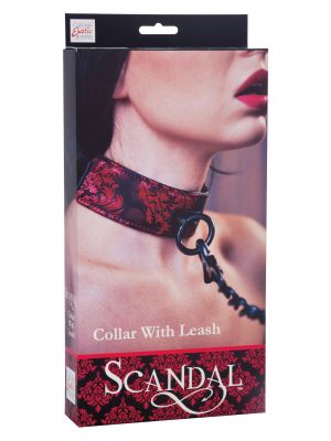 Scandal Collar with Leash Black - image 2