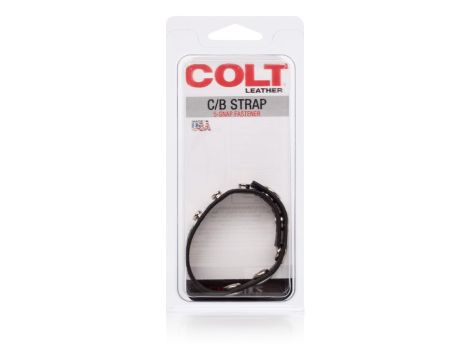 COLT Leather C/B Strap 5-snap Black - 2