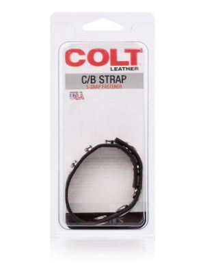 COLT Leather C/B Strap 5-snap Black - image 2