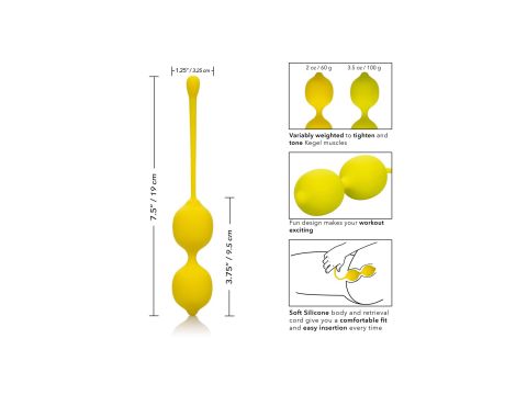 Kegel Training Set Lemon Yellow - 6