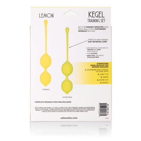 Kegel Training Set Lemon Yellow - 8