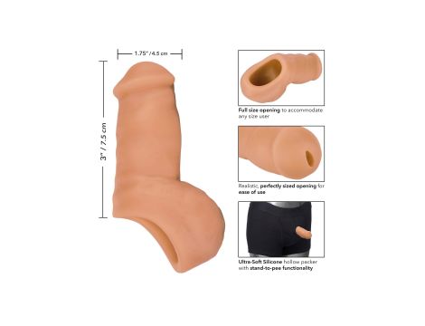 Soft Silicone Stand-To-Pee Caramel skin tone - 8