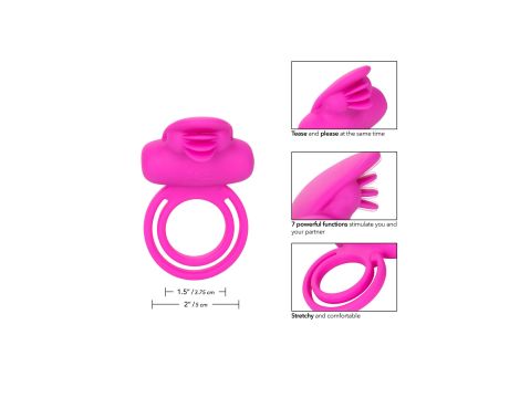 Dual Clit Flicker Enhancer Pink - 7