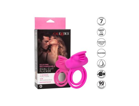 Dual Clit Flicker Enhancer Pink - 9