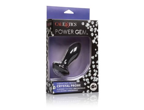 Vibrating Petite Crystal Probe Black - 2