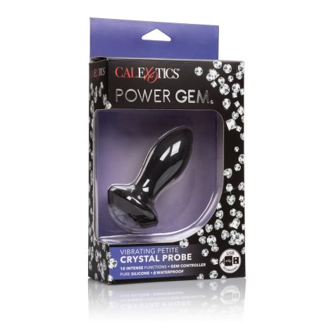 Vibrating Petite Crystal Probe Black - 2