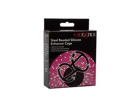 Beaded Silicone Enhancer Cage Black - 2