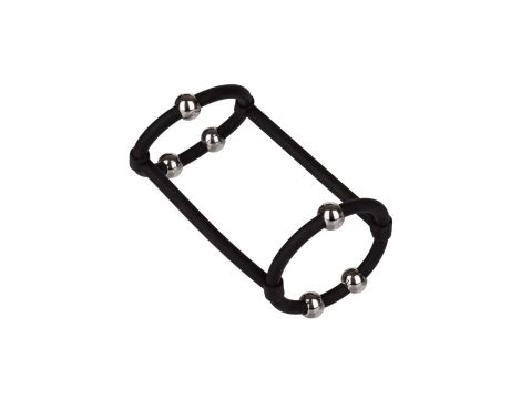 Beaded Silicone Enhancer Cage Black - 5